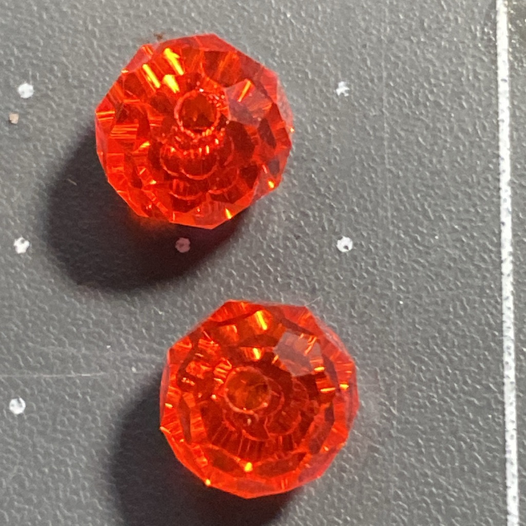 Crystal Ab Beads: 8mm Rondelle (30)